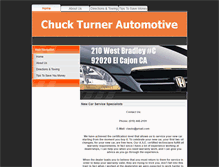 Tablet Screenshot of chuckturnerautomotive.com